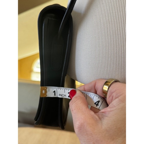 Vintage Coach black leather turnlock crossbody | made in USA LS3-9620 - Picture 6 of 13